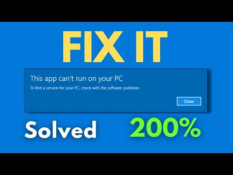 2 Ways to Fix “This App Can’t Run on your PC” in Windows 10/7 (Easy)