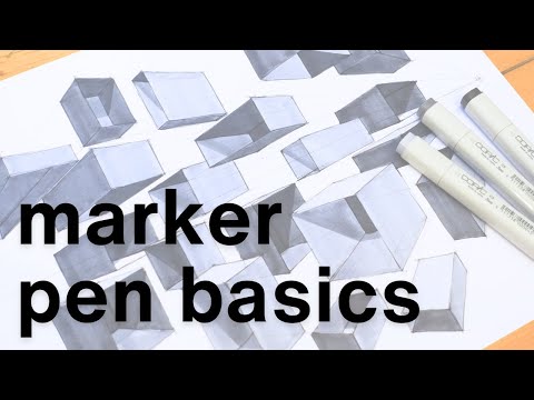 Marker pen basics - design sketching!