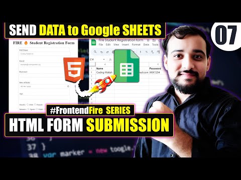 How to Easily Send Data from an HTML Page to Google Sheets | Step-by-Step Guide | Fire Series🔥
