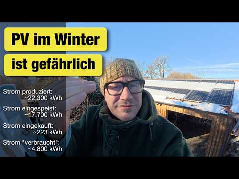 Photovoltaik und Schnee: Kann gefährlich werden...