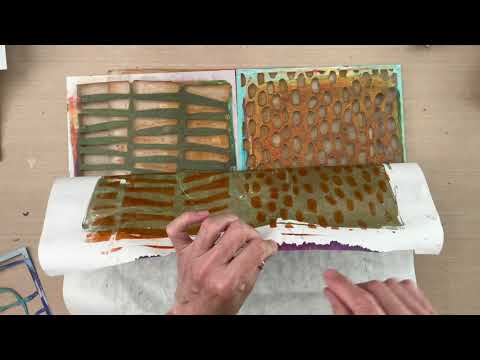 Big Giant Gel Prints–Tutorial Tidbits