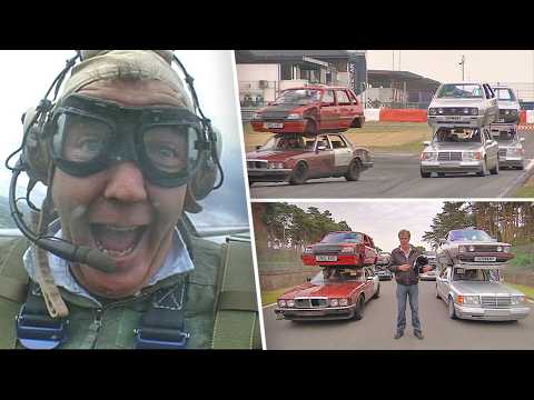 Racing Double Decker Cars Against German Top Gear | Top Gear Classic