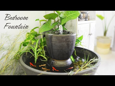 DIY Guppy Water Fountain Mini Pond/ Low Tech DIY, Home Decoration