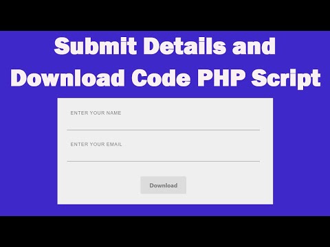 Submit Details and Download Code Script