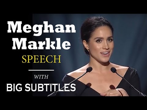 Meghan Markle's Powerful Speech about Feminism | ENGLISH SPEECH with BIG Subtitles