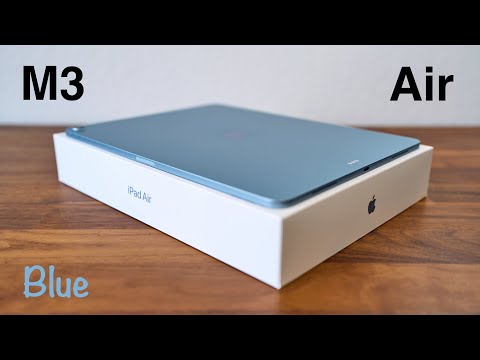 M3 iPad Air Blue Unboxing