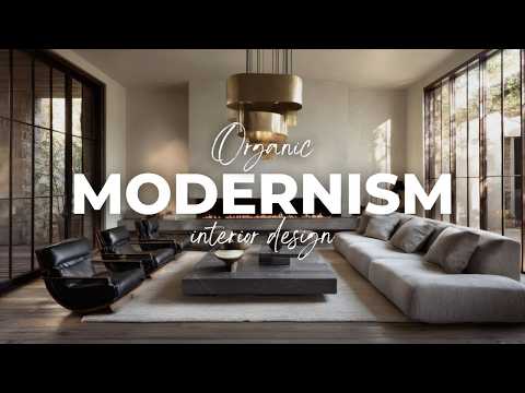 Organic Modernism Interior Design: Natural Calm and Timeless Raw Luxury in Your Home [4K]