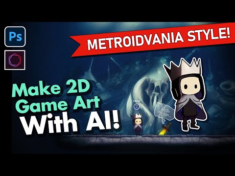 Designing a Metroidvania Game With AI! (For FREE) | Stable Diffusion Walkthrough