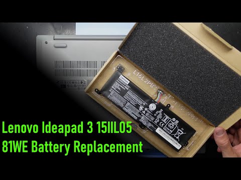 Lenovo Ideapad 3 15IIL05 81WE Battery Replacement