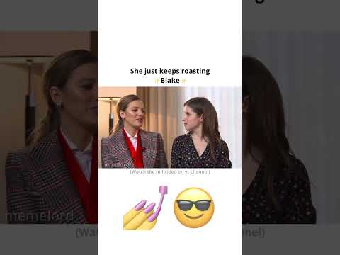 She just keeps roasting Blake 💅👀 #shorts #annakendrick #blakelively #savage #roast #mean #goddamn