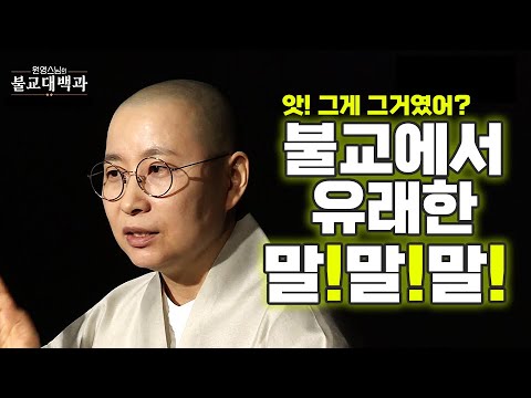 |#원영스님|34.그 말이 불교에서 유래된 말.말.말~ 이라고!!! #요즘유행하는_나락 #불교유래 #불교대백과