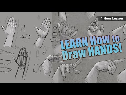 How to Draw Hands - Human Anatomy Class Sneak Peek - 1 Hour Lesson