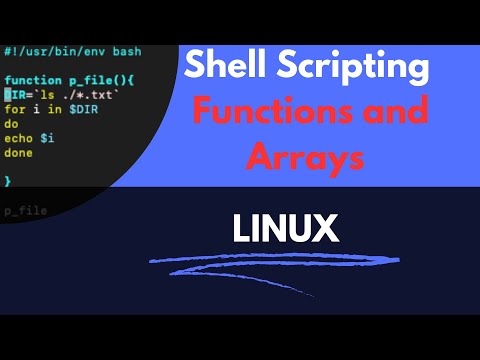 Functions and Arrays in Linux | bash shell scripting
