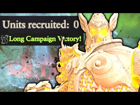 Can you beat Total Warhammer WITHOUT Recruiting?
