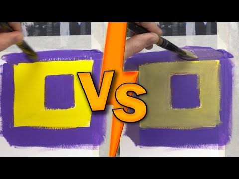 Contrasts. Painting with acrylics for beginners