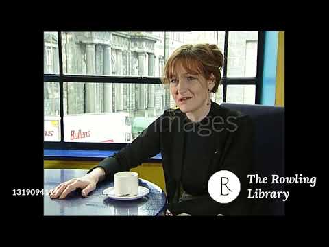 Raw footage from J.K. Rowling interview aired on October 8th, 1998, ITN.