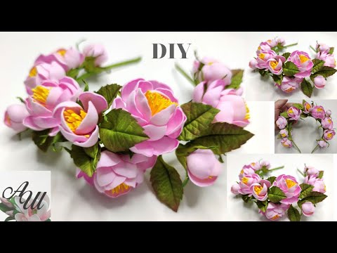 ВАУ❗ 😲 Бомбический ОБОДОК из ФОАМИРАНА ЗА ЧАС 🌿для начинающих