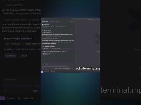 Inline Terminal Commands with Copilot Edits