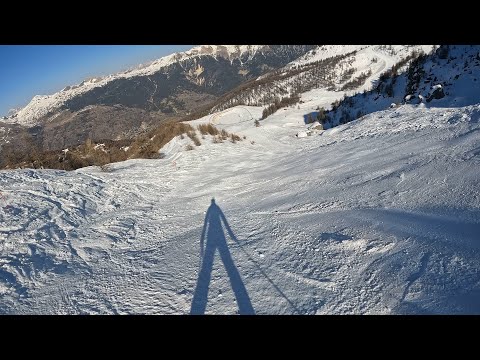 Petit alpe - Piste rouge - Serre Chevalier - Mars 2022 - GoPro10 4K 60P