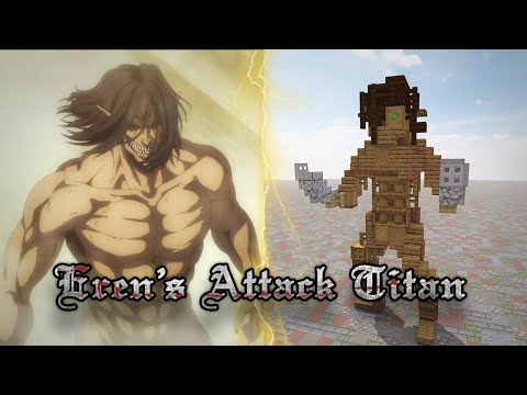 How to Build Eren's Attack Titan 1:1 Scale in Minecraft (Attack on Titan)