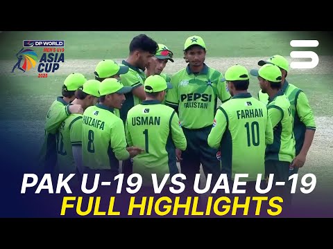 Full Highlights | Pakistan U19 vs UAE U19 | Match 10 | Asia Cup Men's U-19 | ZI1U