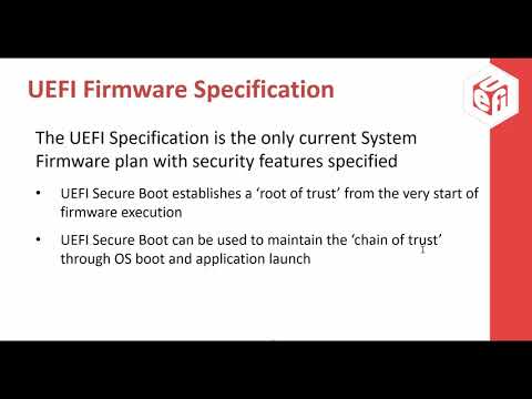 Webinar: UEFI Firmware Security 101