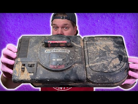 EXTREME Flood Damaged SEGA GENESIS CD - Restored(ish)