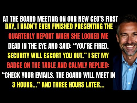 At the Board Meeting on Her First Day, She Said “You’re Fired.” Three Hours Later…