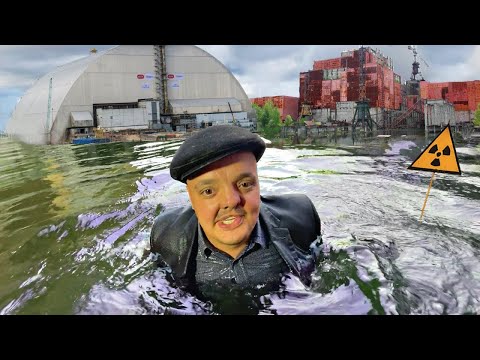 What will happen if you SWIMMING under the Chernobyl Reactor☢☢☢Looking for HOT PARTICLES in Pripyat😱