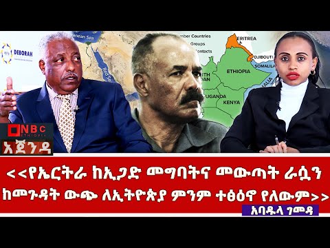 "የኤርትራ ከኢጋድ መግባትና መውጣት ራሷን ከመጉዳት ውጭ ለኢትዮጵያ ምንም ተፅዕኖ የለውም" -Agenda | አጀንዳ !@NBCETHIOPIA