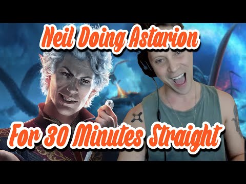 All The Times Neil Does Astarion on his Stream pt.1