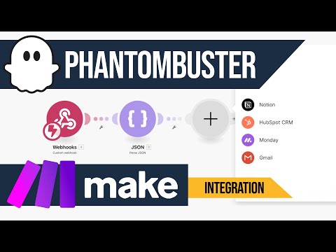 Connect PhantomBuster to any app with Make.com (Step-by-step tutorial)