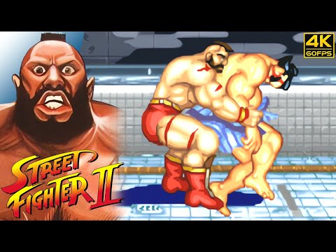 Street Fighter II - Zangief (Arcade / 1991) 4K 60FPS