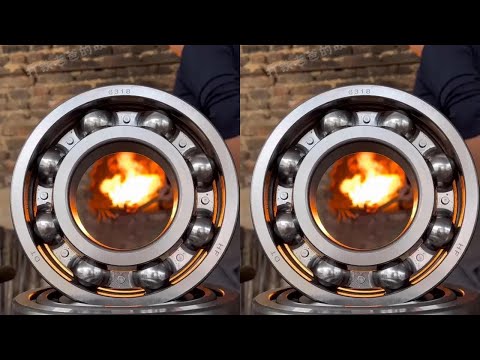 The boss from Changzhou sent two steel bearings! My father made a few knives!