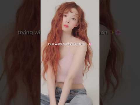 AESPA WINTER'S SAKURA CUSHION?? πΈ #espoir #aespa #prettymakeup #kbeauty