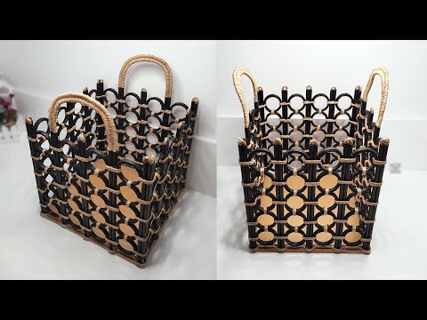 Don't be biased! You can also make durable and useful items out of paper - DIY Storage Basket