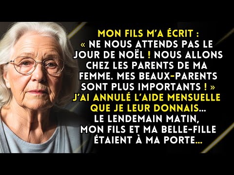 Mon fils a écrit « Ne nous attends pas à Noël. On va aux parents de ma femme. Ils sont importants »