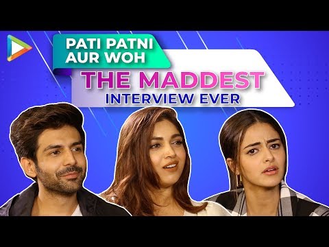 HOLD YOUR LAUGHTER - Kartik, Ananya & Bhumi's CRAZY Interview |Quiz, Rapid Fire & 5 Second Challenge