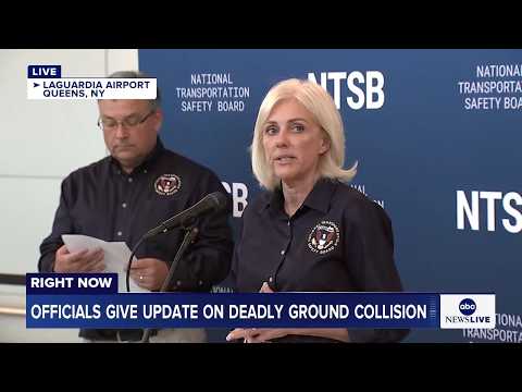 LIVE: Officials give update on deadly ground collision at LaGuardia Airport