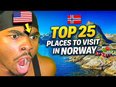 American Reacts to Top 25 Places To Visit in Norway