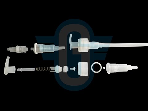 Injection mold and automatic assembly line for lotion pump, soap pump, mist sprayer, trigger sprayer
