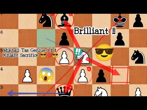 Milhail Tal Genius Knight & Rook sacrificed to Deliver Beautyful *CHEVKMATE* To Hjartarson in 1959😎