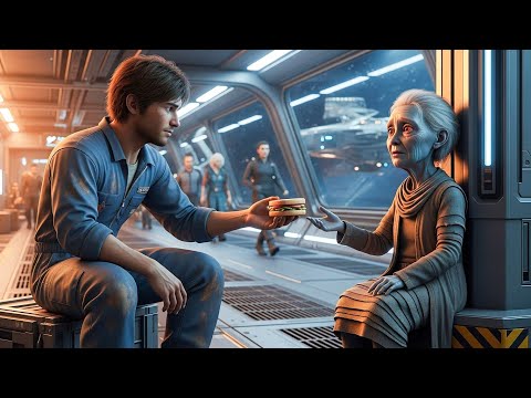 He Shared His Sandwich With the Old Alien Woman — Never Knowing She Owned the Galaxy