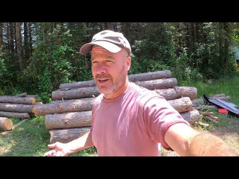 How I Brought The Logs To The Mill / For The Cabin Build