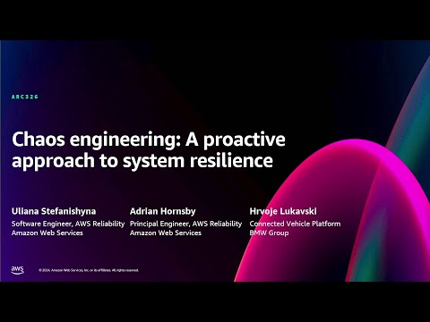AWS re:Invent 2024 - Chaos engineering: A proactive approach to system resilience (ARC326)