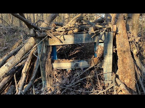 At the Farm - Building a $29 Ground Blind for Deer Hunting! 🦌