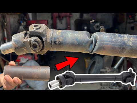 How to Repair a Bent Drive Shaft with an Extra Splice Piece