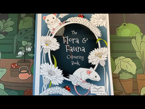Flip ‘n’Chat: Flora & Fauna Colouring book | Adult Colouring