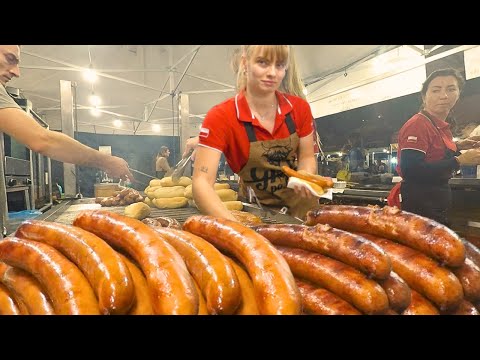 Huge Street Food. Melted Cheese, Orgy of Grilled Meat & more. Food Event in Italy