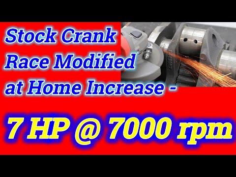 How to modify a stock crank to entry level race crank.